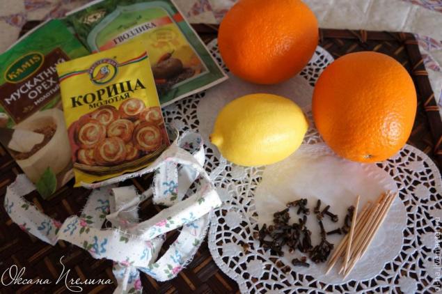 Помандер- ароматный апельсин для уюта в доме)
