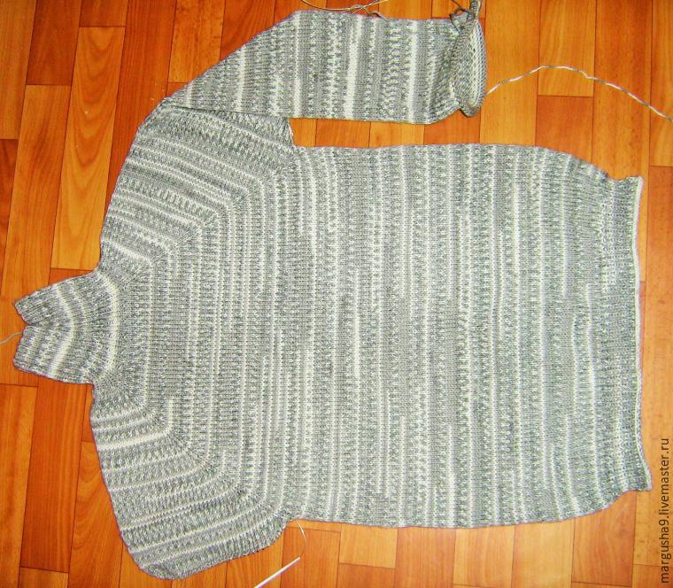 Как вязать свитер с рукавами реглан сверху вниз, фото № 10