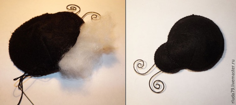 Делаем семейку божьих коровок из фетра, фото № 10 Делаем семейку божьих коровок из фетра, фото № 10