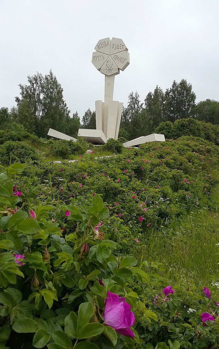 Монумент цветок жизни фото