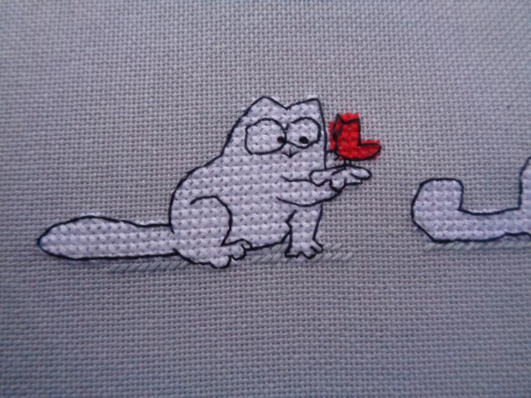 Рисовать по клеточкам кота саймона