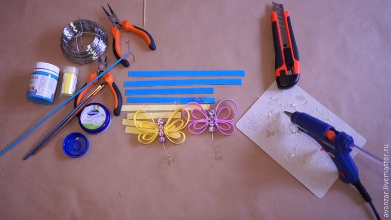 Мастерим бабочек и стрекоз из фоамирана, фото № 1
