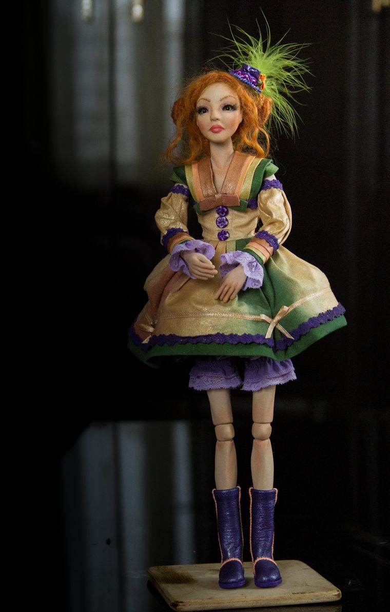 Шарнирная кукла из холодного фарфора | Страна Мастеров