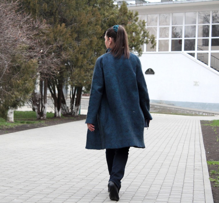 Платье Кокон Из Шерсти фото 24