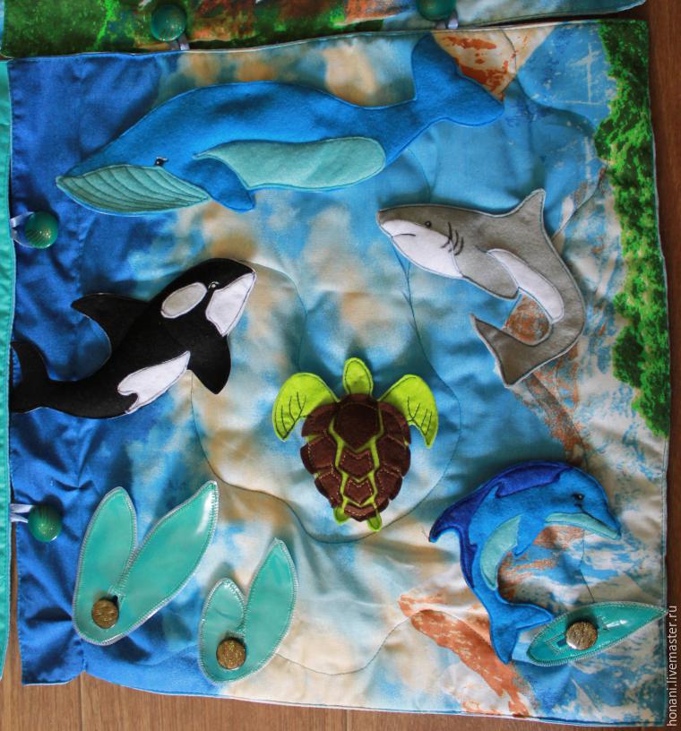 Развивающий коврик с подушкой «Подводный Мир» арт. 1203600030