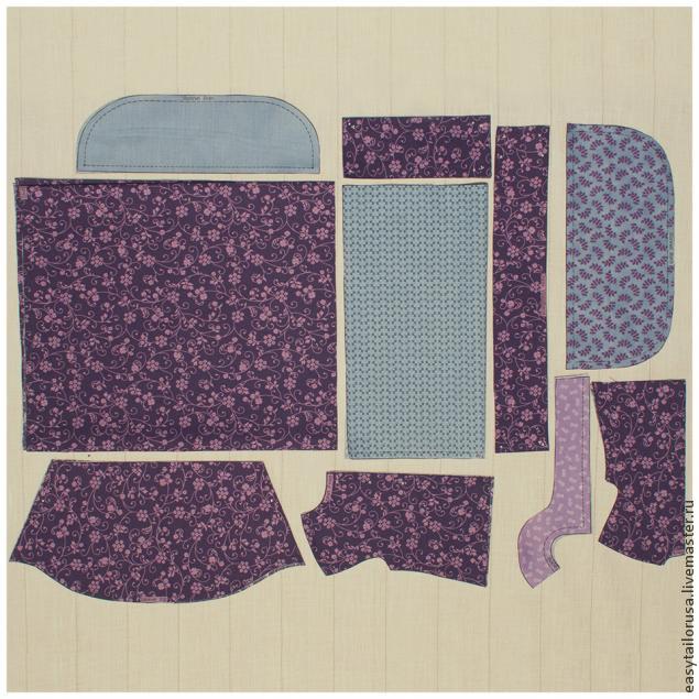 Шьем платье для текстильной куклы в винтажном стиле, фото № 7