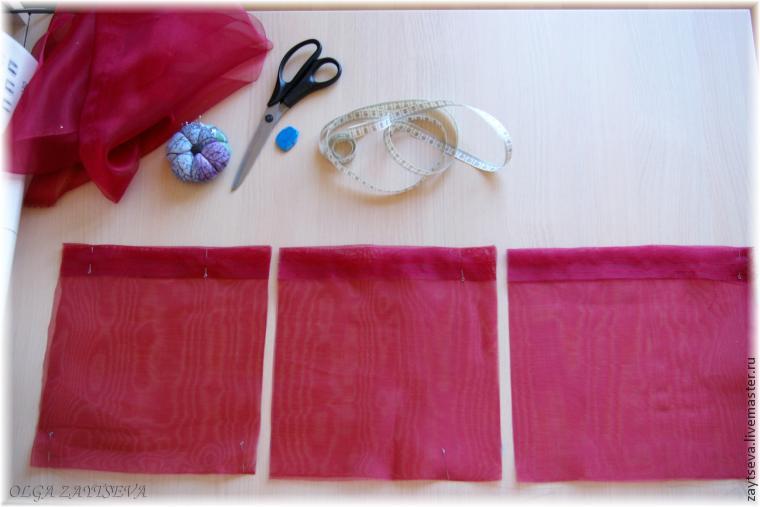 Описание и виды тюли из органзы: пошив штор своими руками