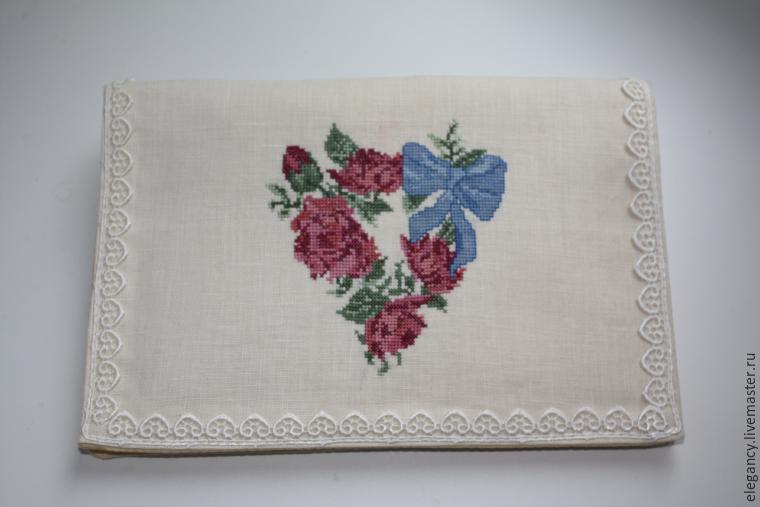 Шьем и вышиваем карман для носовых платочков, фото № 16