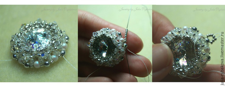 Мастер-класс свадебные серьги из бисера с кристаллами warovski «Больше, чем любовь», фото № 16