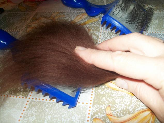 Подготовка собачьей шерсти к валянию., фото № 2