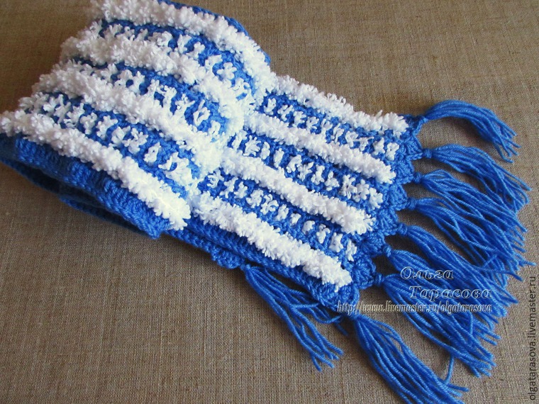 Вязание мягкого и пушистого детского шарфа, изображение №1