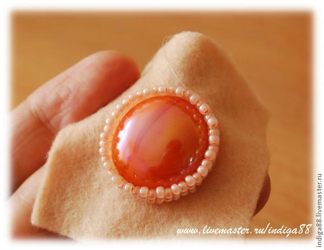 МК серьги из бисера 