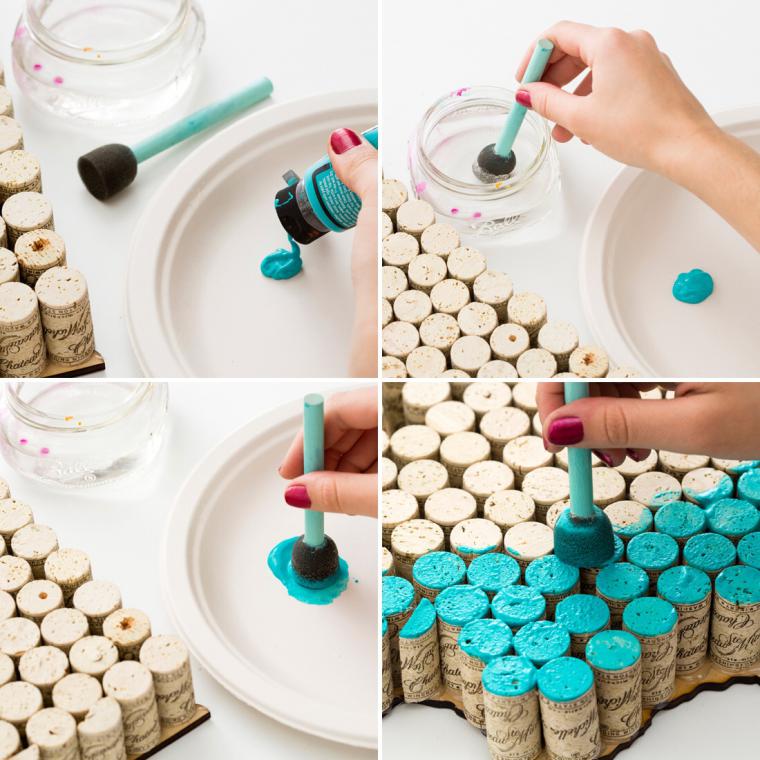 Делаем картину-панно из винных пробок и еще много идей из пробок, фото № 7