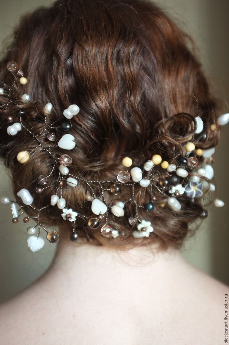 Как выбрать и сделать свадебные украшения для волос своими руками: видео