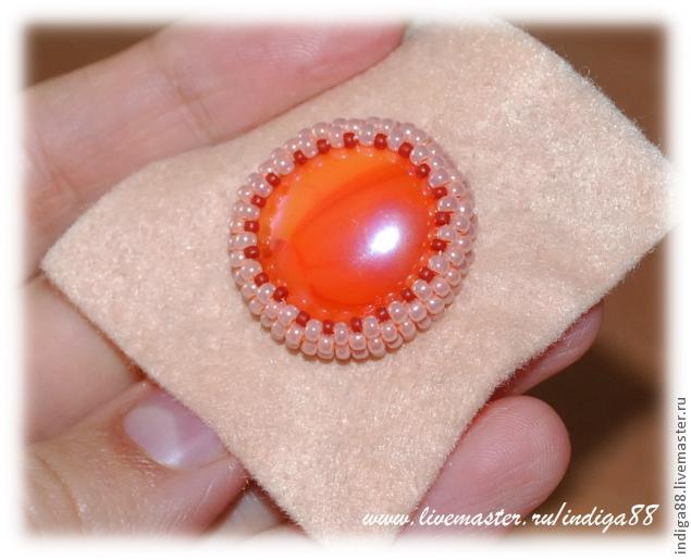 МК серьги из бисера 