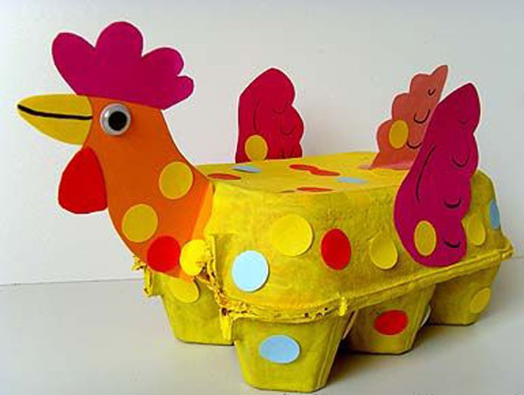 Снеговик из коробки для яиц своими руками | Новогодняя поделка в детский сад: пошаговая инструкция