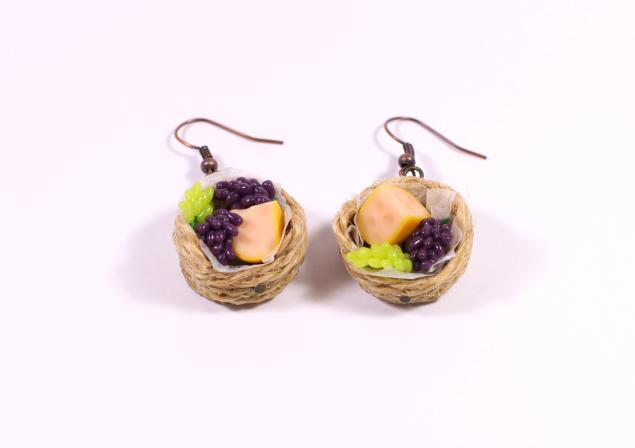 Серьги из пластики 