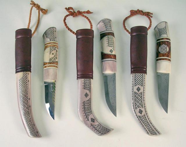 Авторское художественное оружие. Ножи с резными ручками. Часть первая, фото № 22