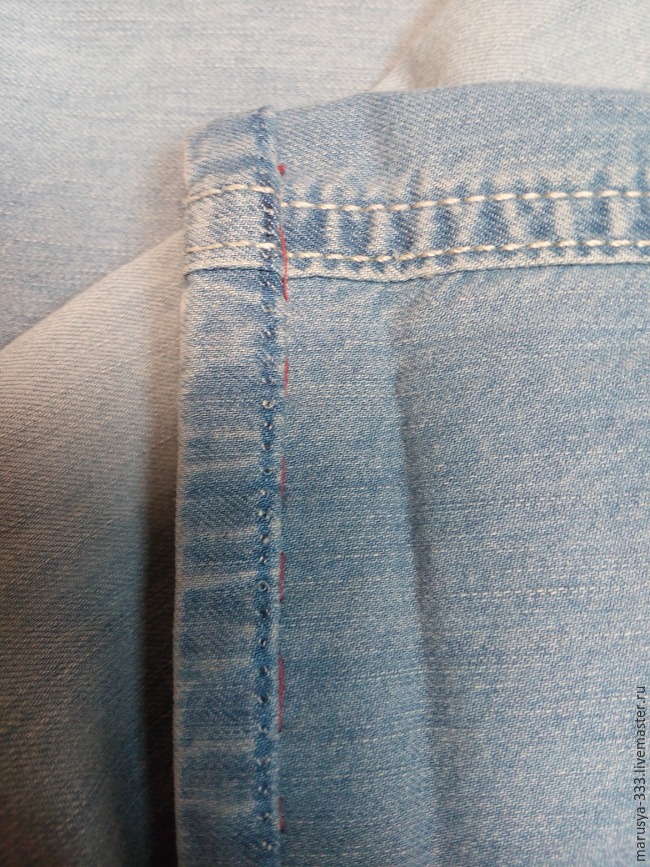 Как укоротить джинсы с сохранением нижней кромки, фото № 9