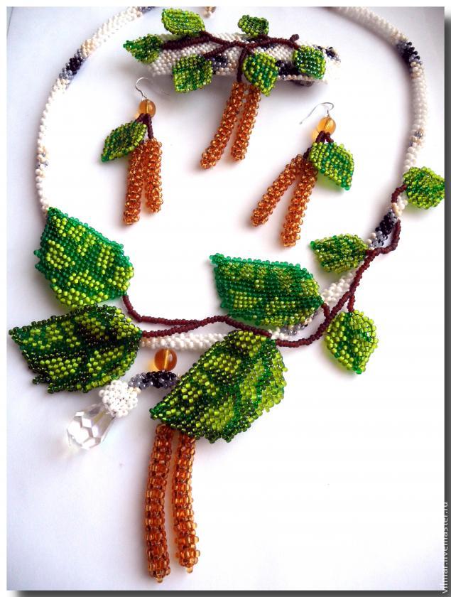 Плетем листья из бисера разными способами. Мастер-классы и схемы плетения листьев из бисера