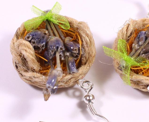 Серьги из пластики 
