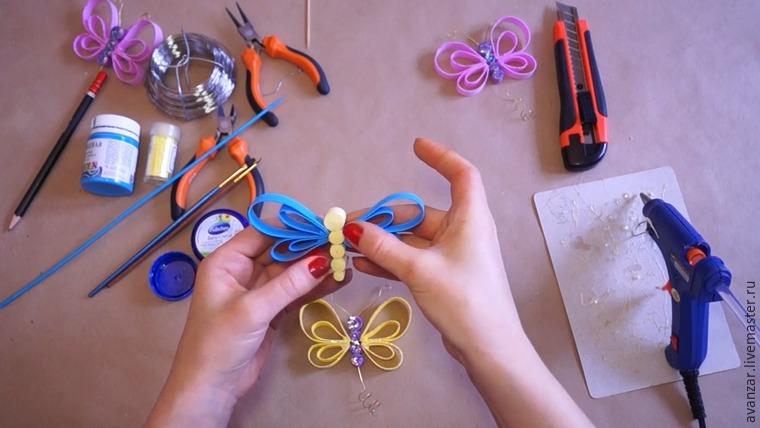 Мастерим бабочек и стрекоз из фоамирана, фото № 14
