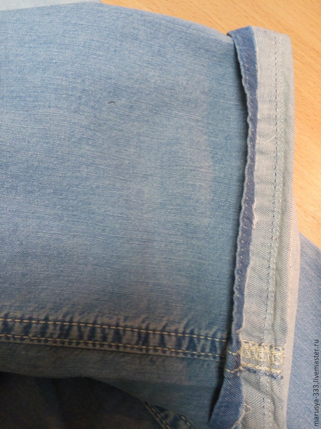 Как укоротить джинсы с сохранением нижней кромки, фото № 8