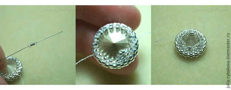 Мастер-класс свадебные серьги из бисера с кристаллами warovski «Больше, чем любовь», фото № 7