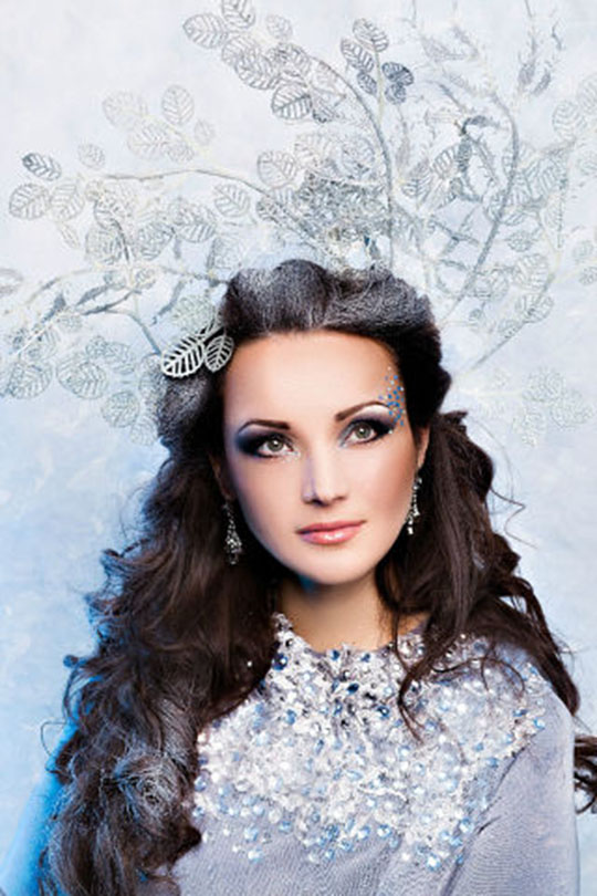 Прически и макияж для снежной королевы