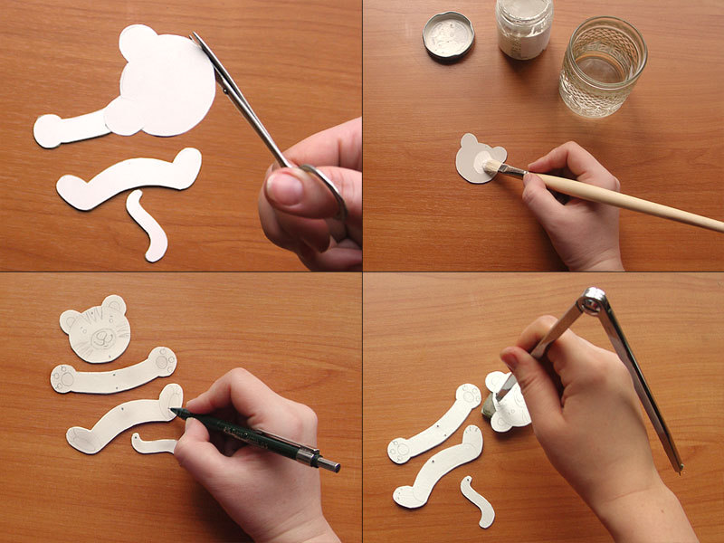 Забавный тигренок, или Елочная игрушка своими руками, фото № 4