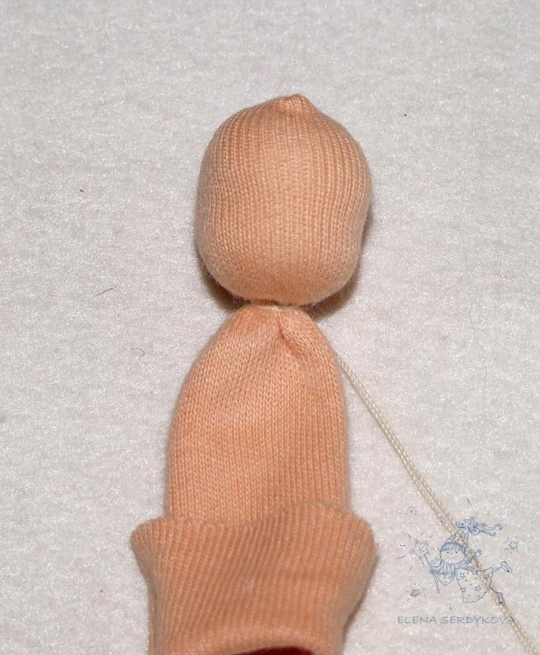 Изготовление пальчиковой куклы - продажа обрезков, фото № 26