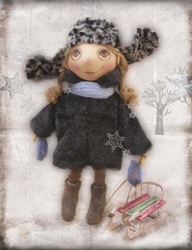 Winter doll. Елена Брызгалова куклы мастер класс. Текстильные куклы зимние. Авторские куклы зимние. Текстильная кукла в зимней одежде.