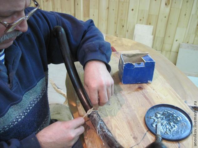 Ремонт деревянной вешалки в венском стиле. Часть 1 склеивание разломанных элементов, фото № 10