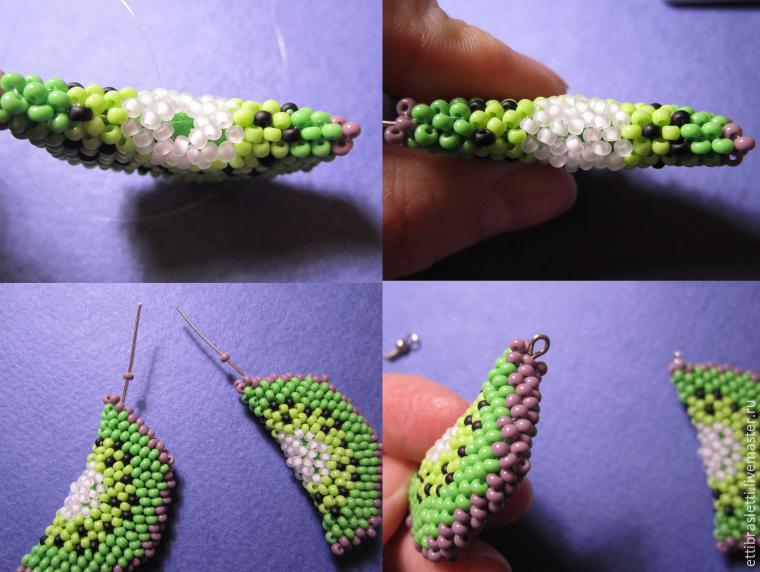 Уроки плетения бисерных украшений в форме брелоков