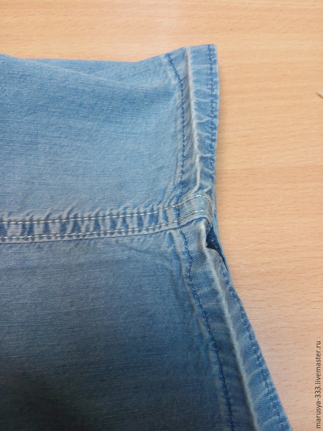 Как укоротить джинсы с сохранением нижней кромки, фото № 2