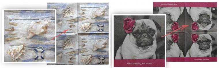 Vše o decoupage ubrouscích, foto č. 4