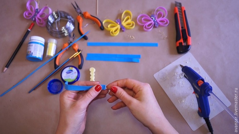 Мастерим бабочек и стрекоз из фоамирана, фото № 8