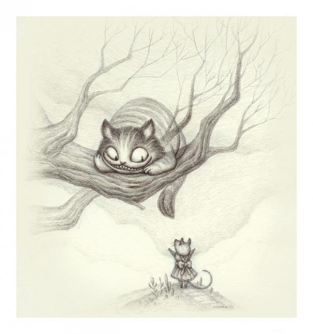 Чеширский кот в иллюстрациях художников, фото № 8