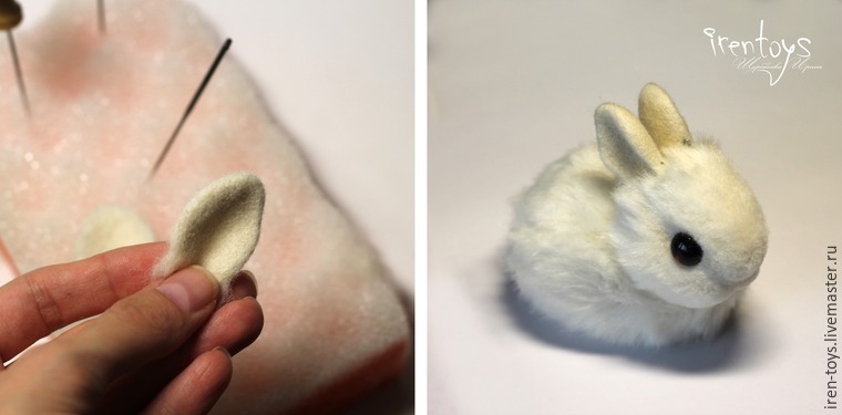 Cool DIY Fluffy Snow White Easter Rabbit Livemaster