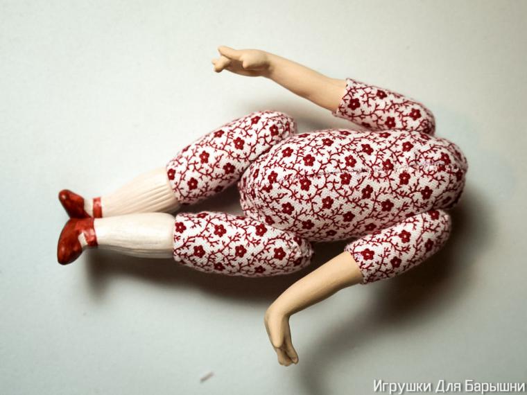Как собрать фарфоровую куколку с текстильным телом, фото № 10