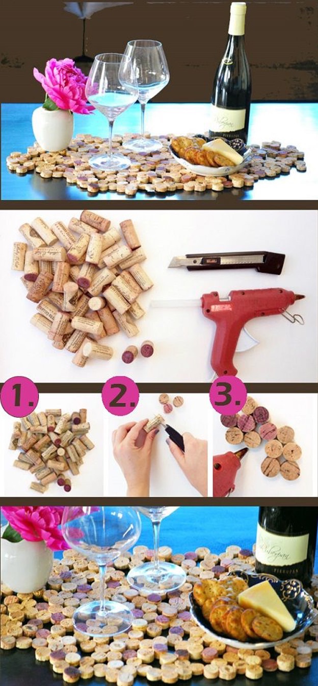 Делаем картину-панно из винных пробок и еще много идей из пробок, фото № 14