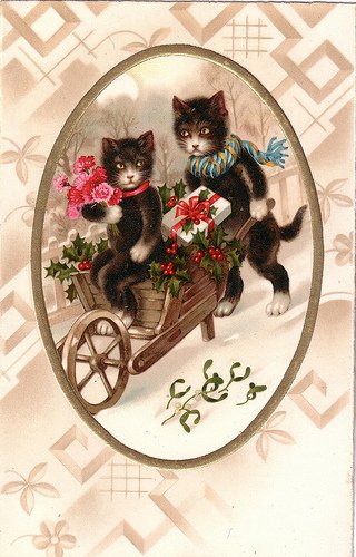 Кошки на старинных открытках: Персональные записи в журнале Ярмарки Мастеров