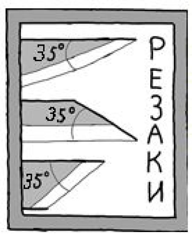 Нож косяк для резьбы по дереву чертеж