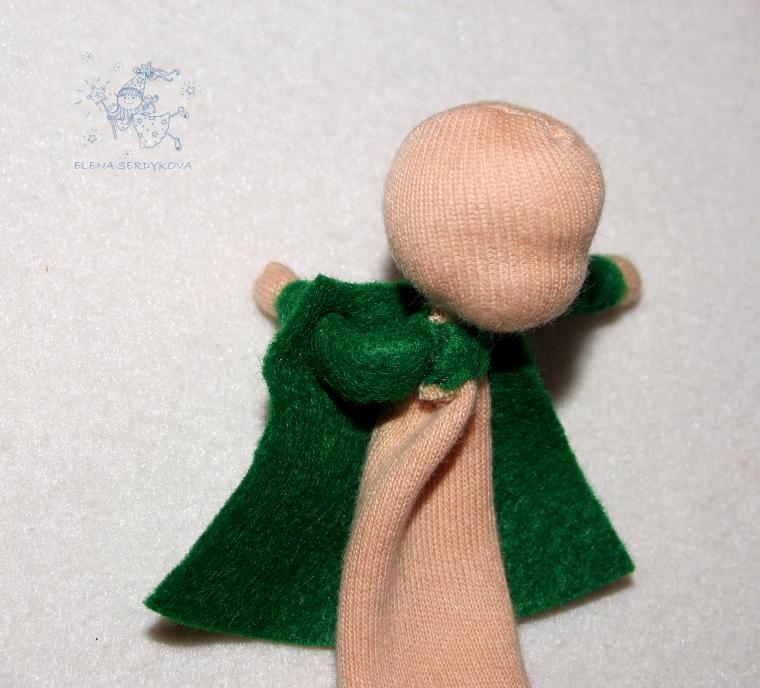 Изготовление пальчиковой куклы - продажа обрезков, фото № 32 № 34