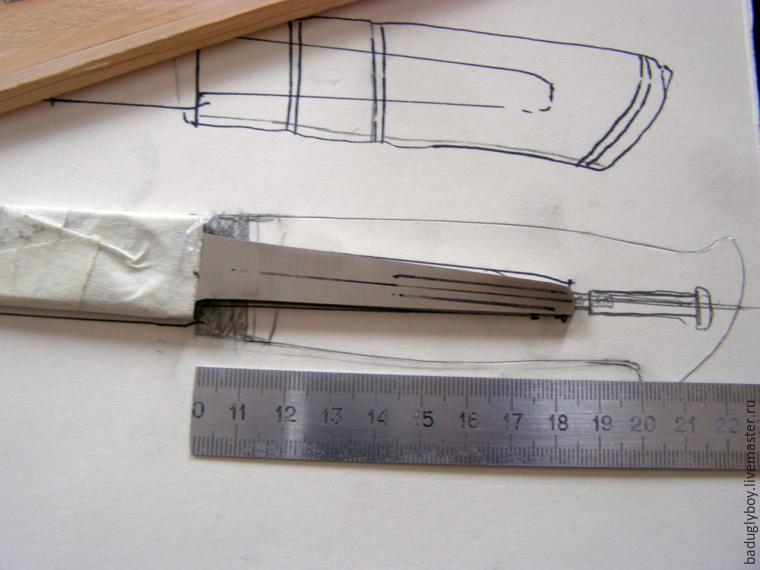 Мастерим ножны для ножа с грибком, фото № 4