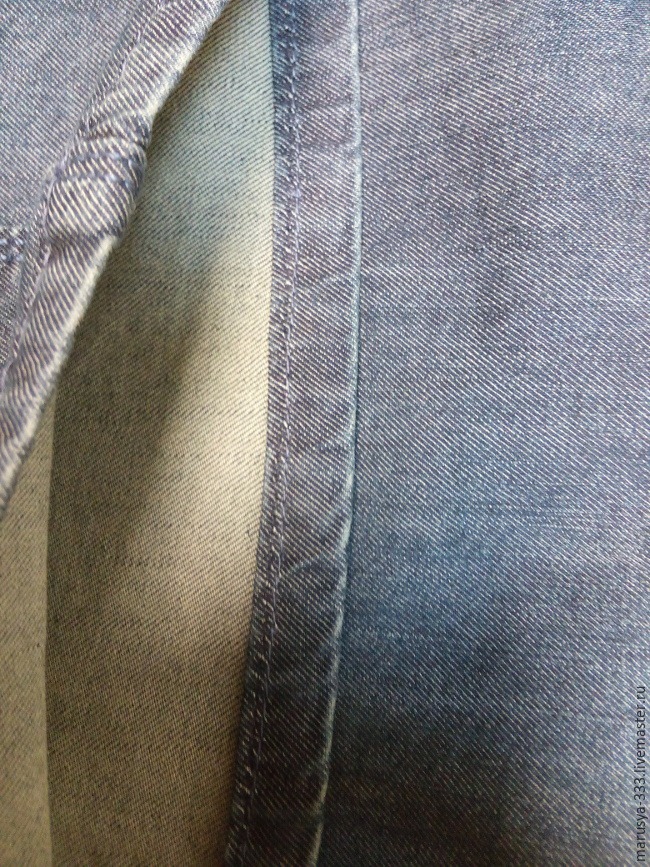 Как укоротить джинсы с сохранением нижней кромки, фото № 12