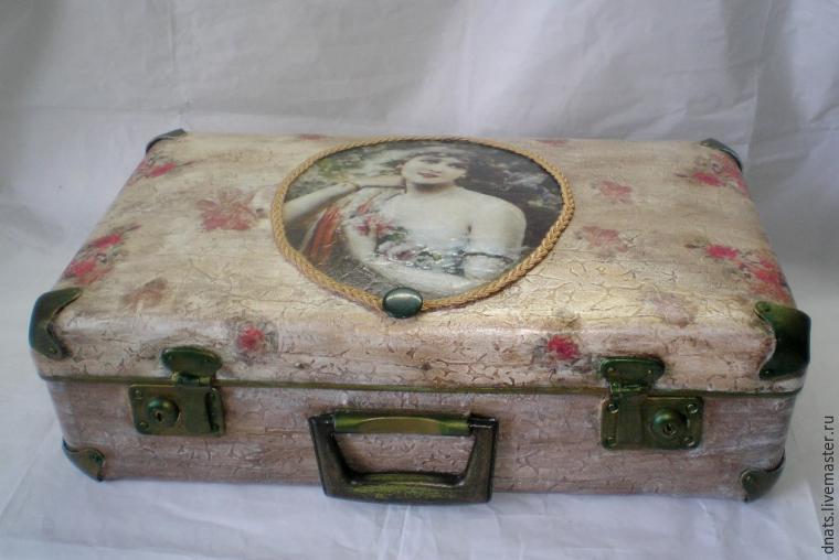 Suitcase decor, Diy suitcase, Painted suitcase
