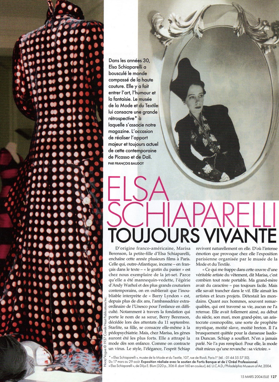 Elsa Schiaparelli-итальянский дизайнер первой половины XX века.: Мода,  стиль, тенденции в журнале Ярмарки Мастеров