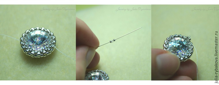 Мастер-класс свадебные серьги из бисера с кристаллами warovski «Больше, чем любовь», фото № 9