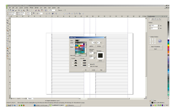 Разлиновка страниц для блокнота, фото № 17